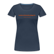 "Leckerschmeckerjägerin" Frauen Bio-T-Shirt - Navy
